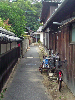 本村地区の路地